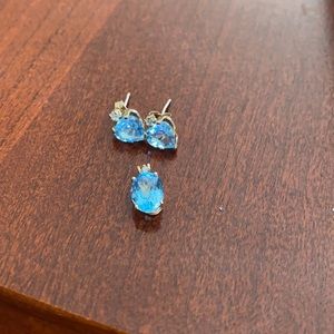 Blue topaz set